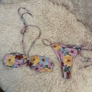 Pull&Bear Floral Bikini - Multicolor